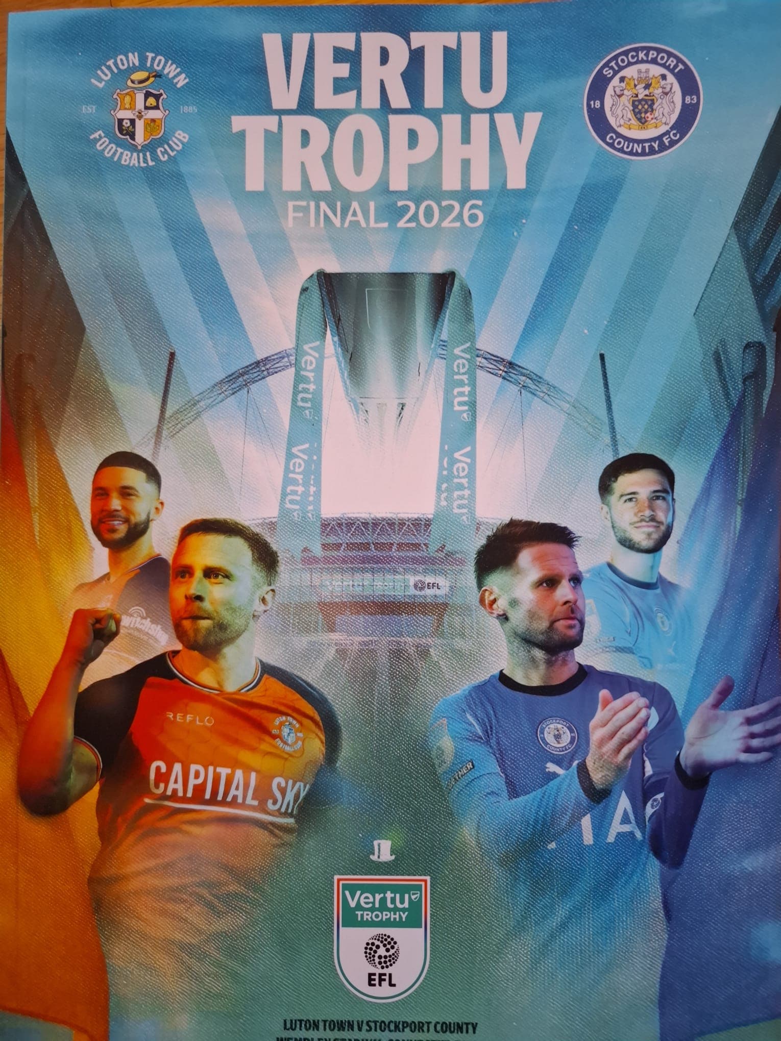 Luton Town 3-1 Stockport County: Hatters Lift Vertu Trophy in El-Hattico Final at Wembley